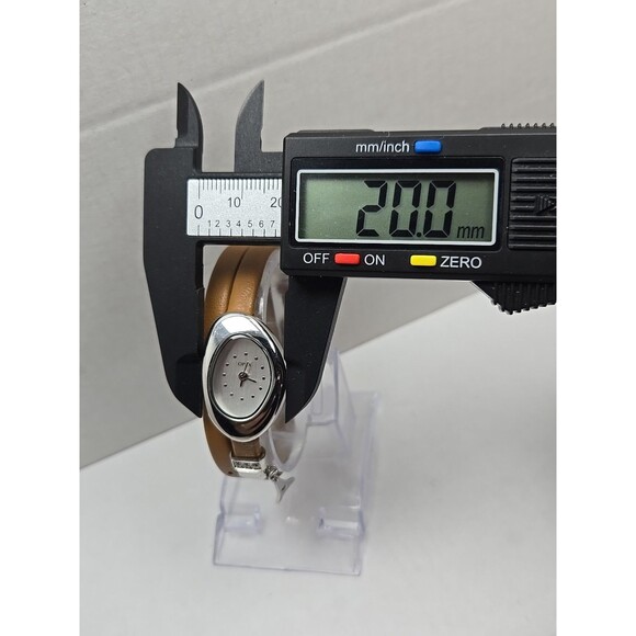 Opex Womens Quartz Wrap Watch Oval Dial New Battery Tan Leather Strap 30M Petite - Picture 5 of 13